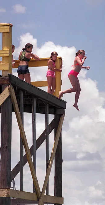 High dive at Kingsley Lake, Jacksonville FL 1970s