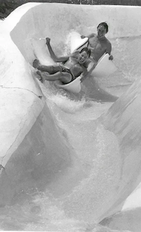 The Slippery Dip water slide on Beach Boulevard, Jacksonville FL