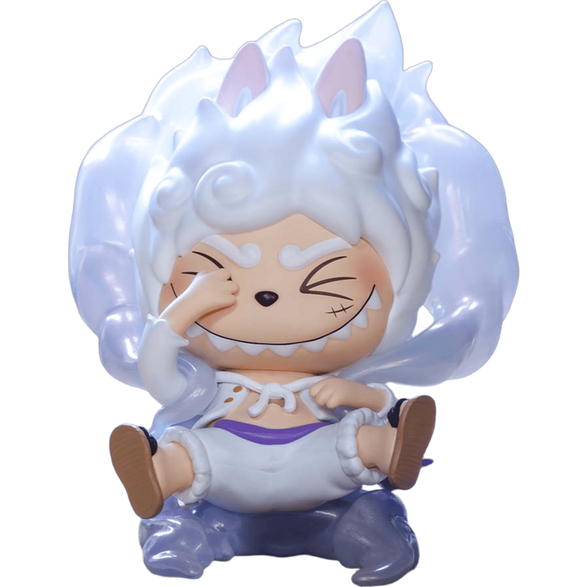 Pop Mart Labubu The Monsters x One Piece Series Monkey.D.Luffy Gear 5 (Secret Edition) Figure