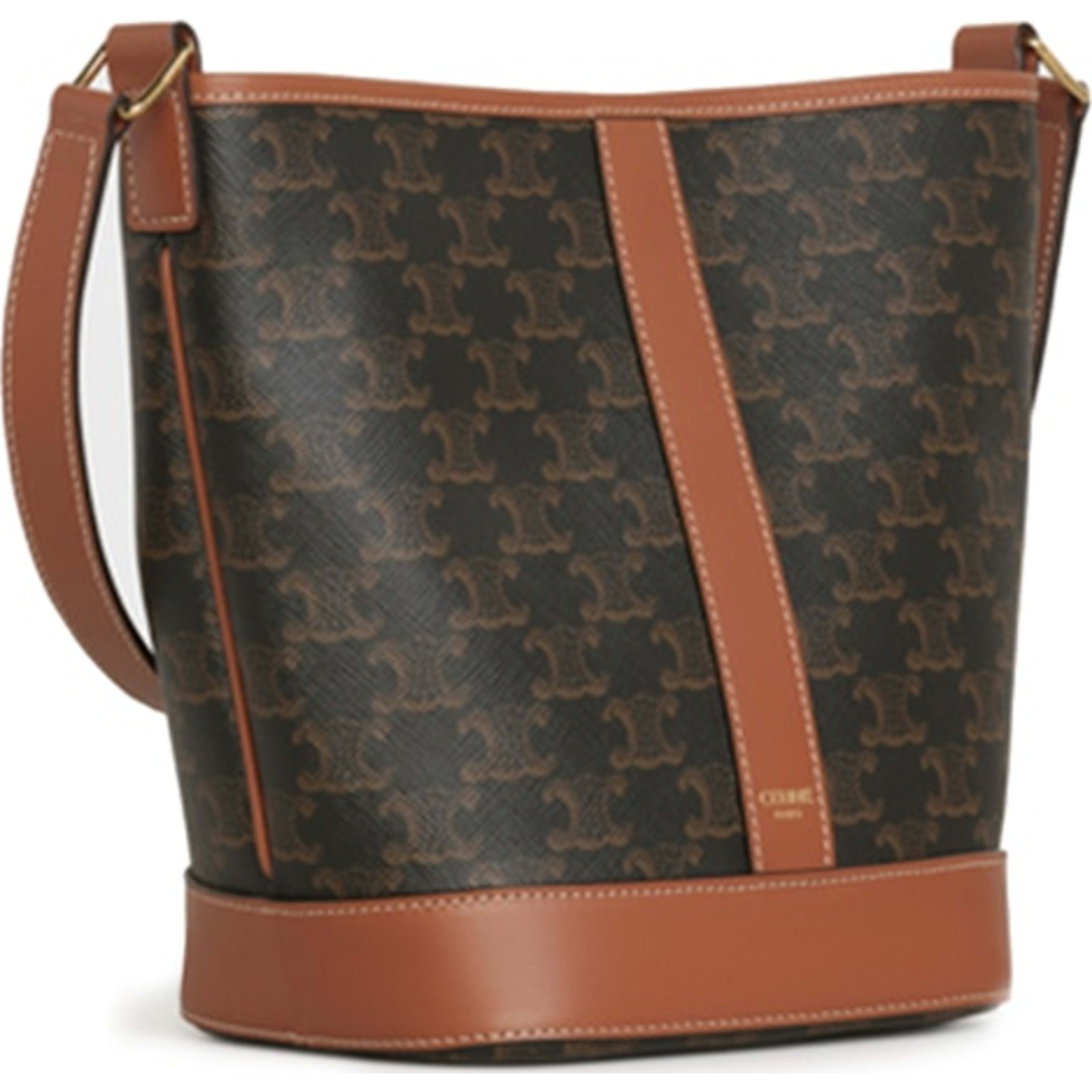 Bucket Bag Small Triomphe Tan