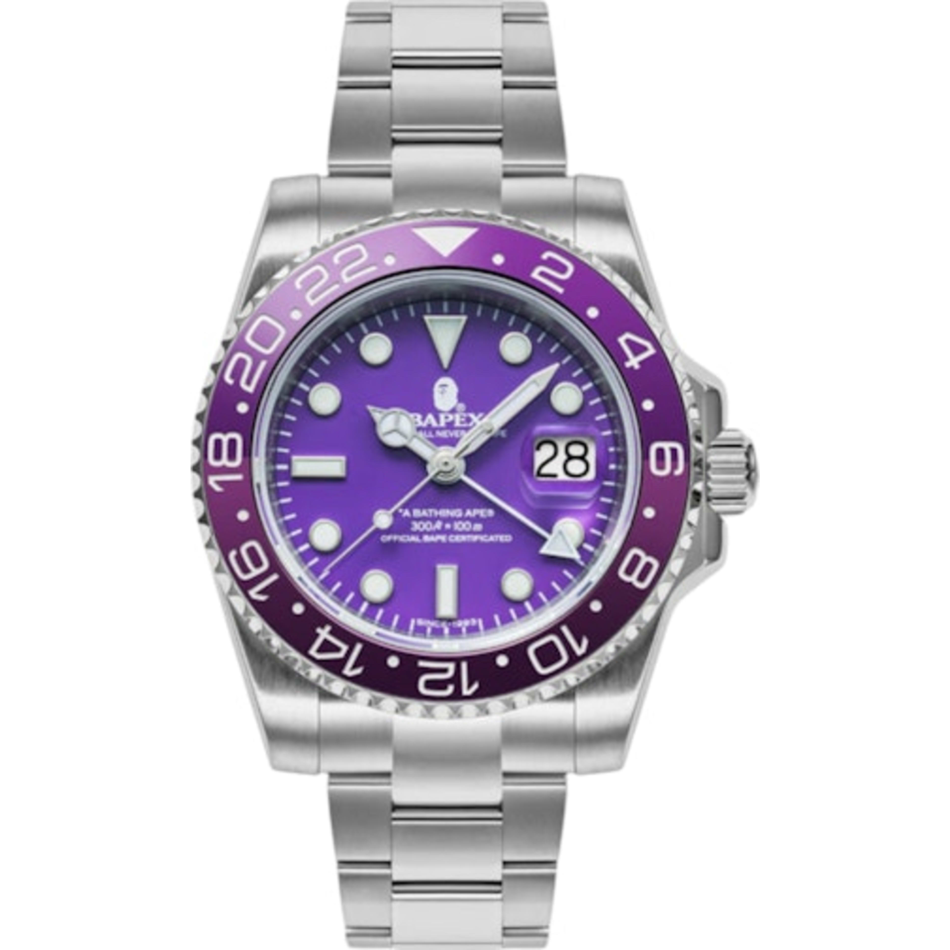 BAPE Type 2 BAPEX Watch Purple