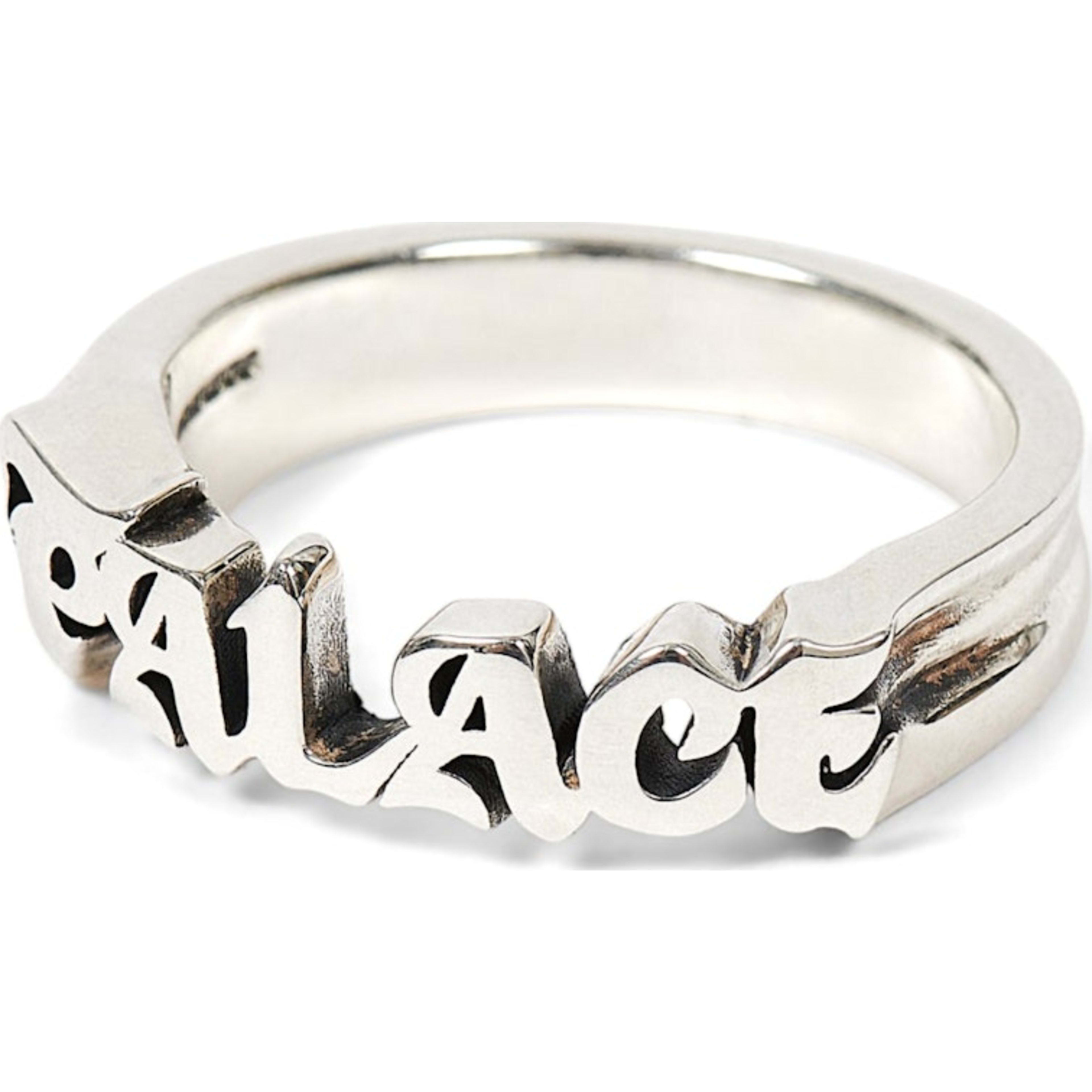 Palace TGF Old Font Ring Silver