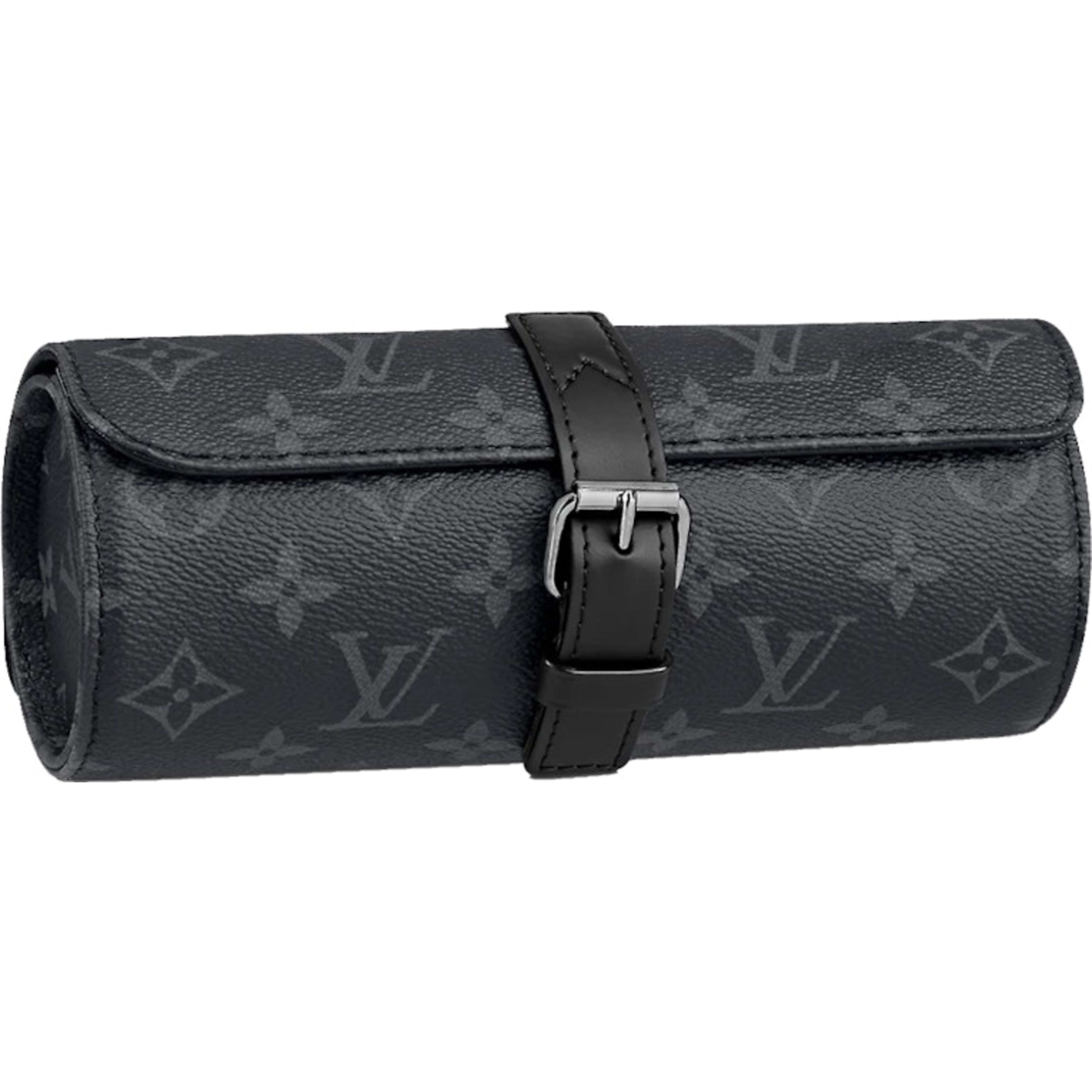 3 Watch Case Monogram Eclipse Black