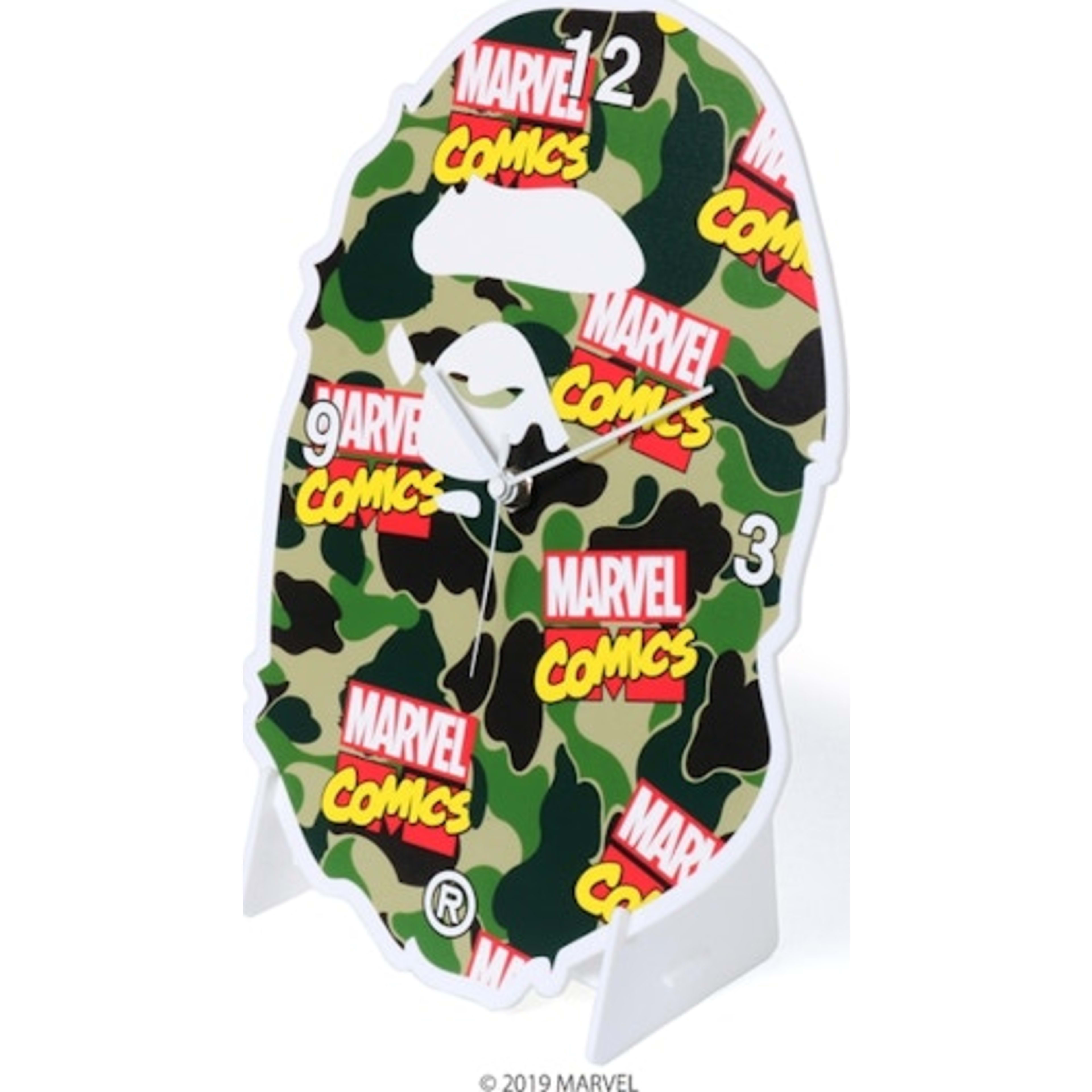 BAPE x Marvel Camo Wall Clock Green