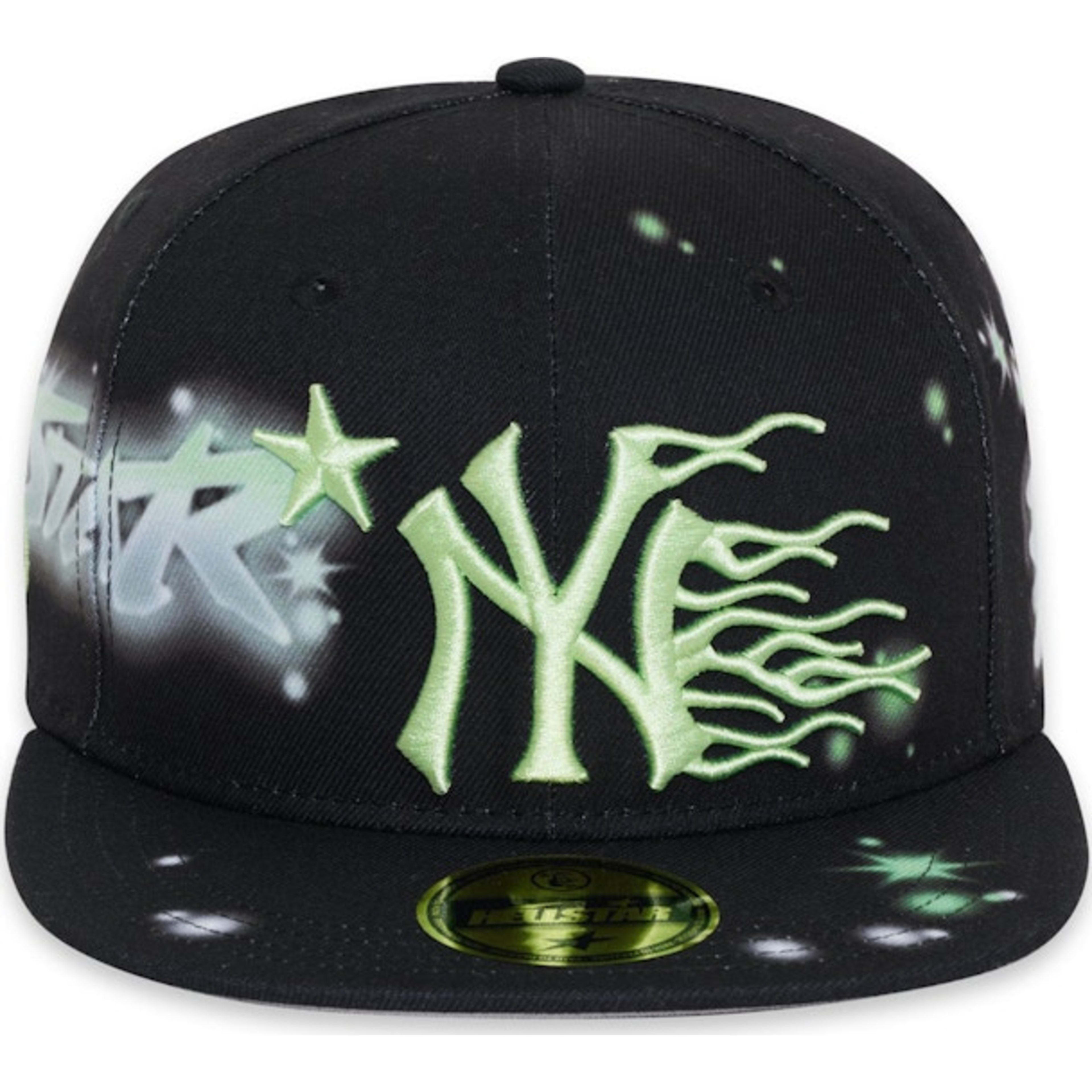 NY Snapback Graffiti Hat Black/Neon