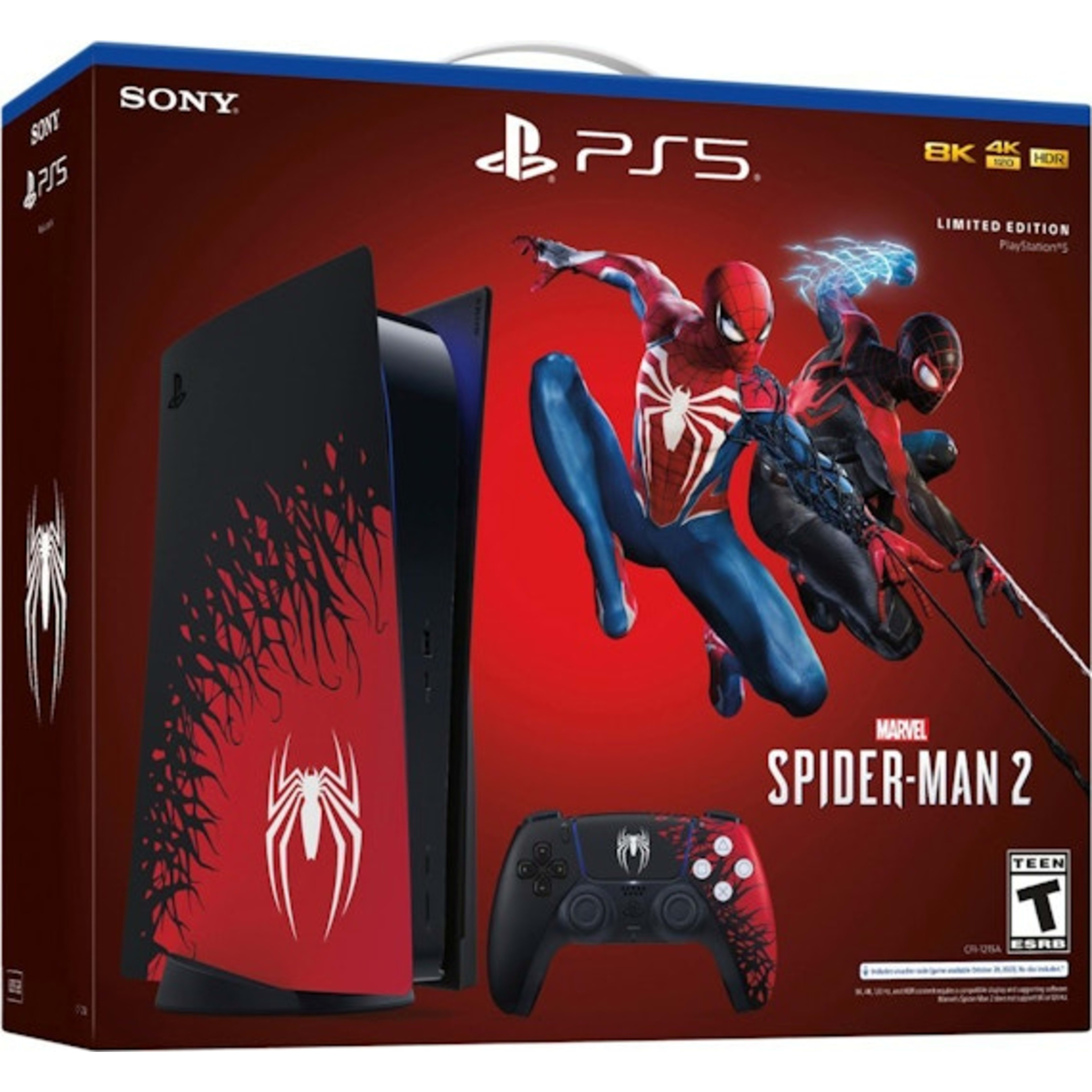 PlayStation 5 PS5 Blu-ray Edition Marvel Spider-Man 2 Console Bundle (US Plug) 1000039239