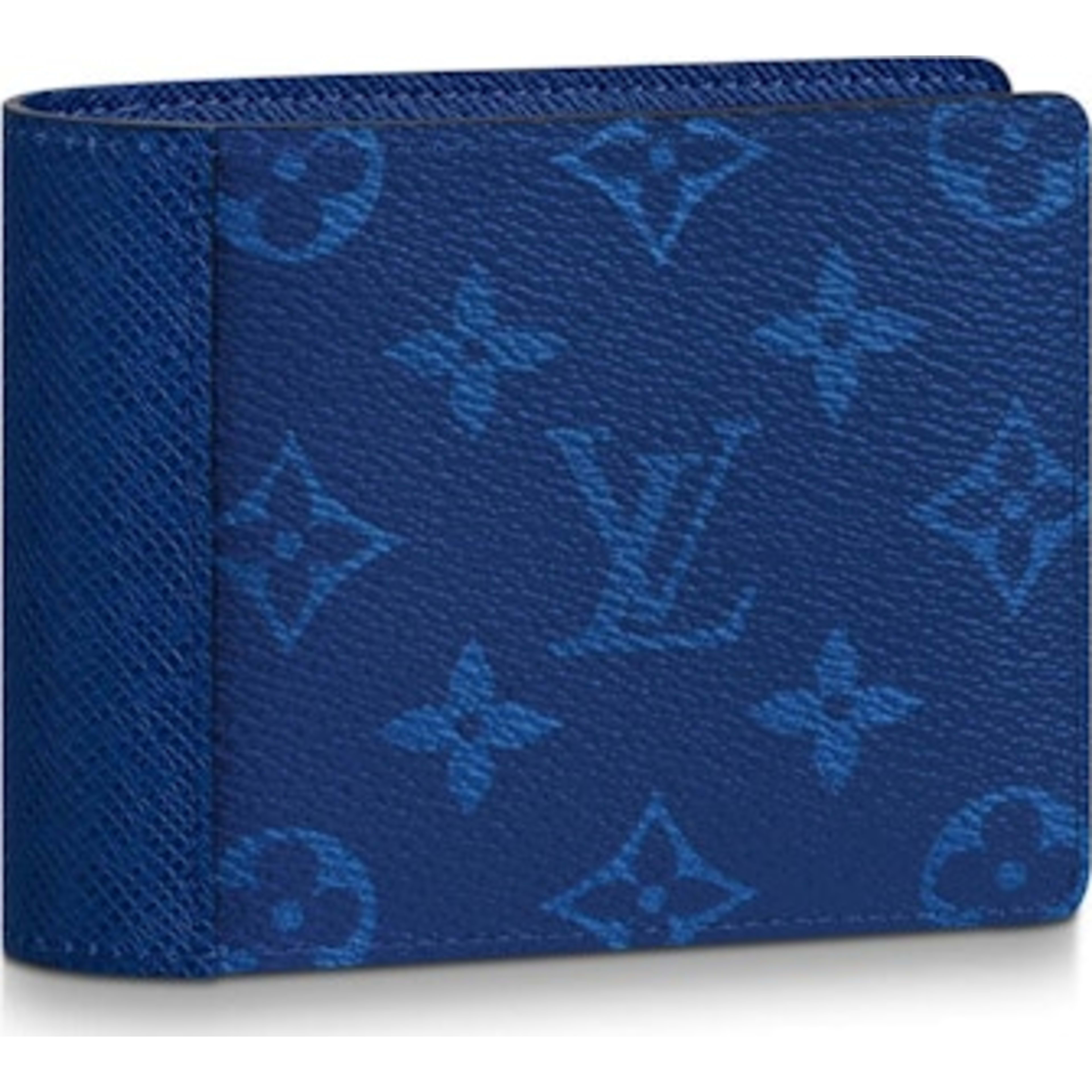 Multiple Wallet Monogram Pacific Taiga Blue