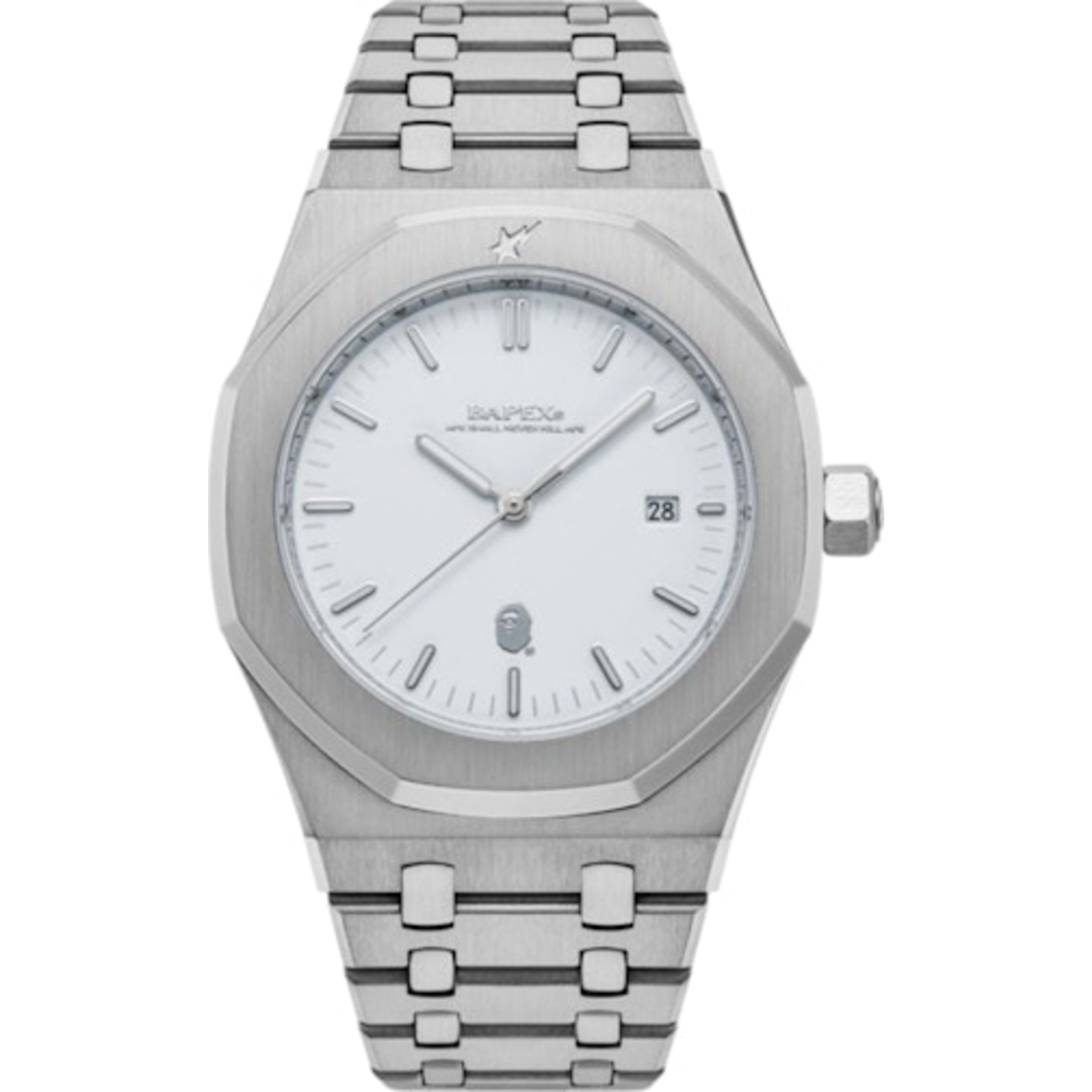 BAPE Type 9 BAPEX Watch (SS25) Silver