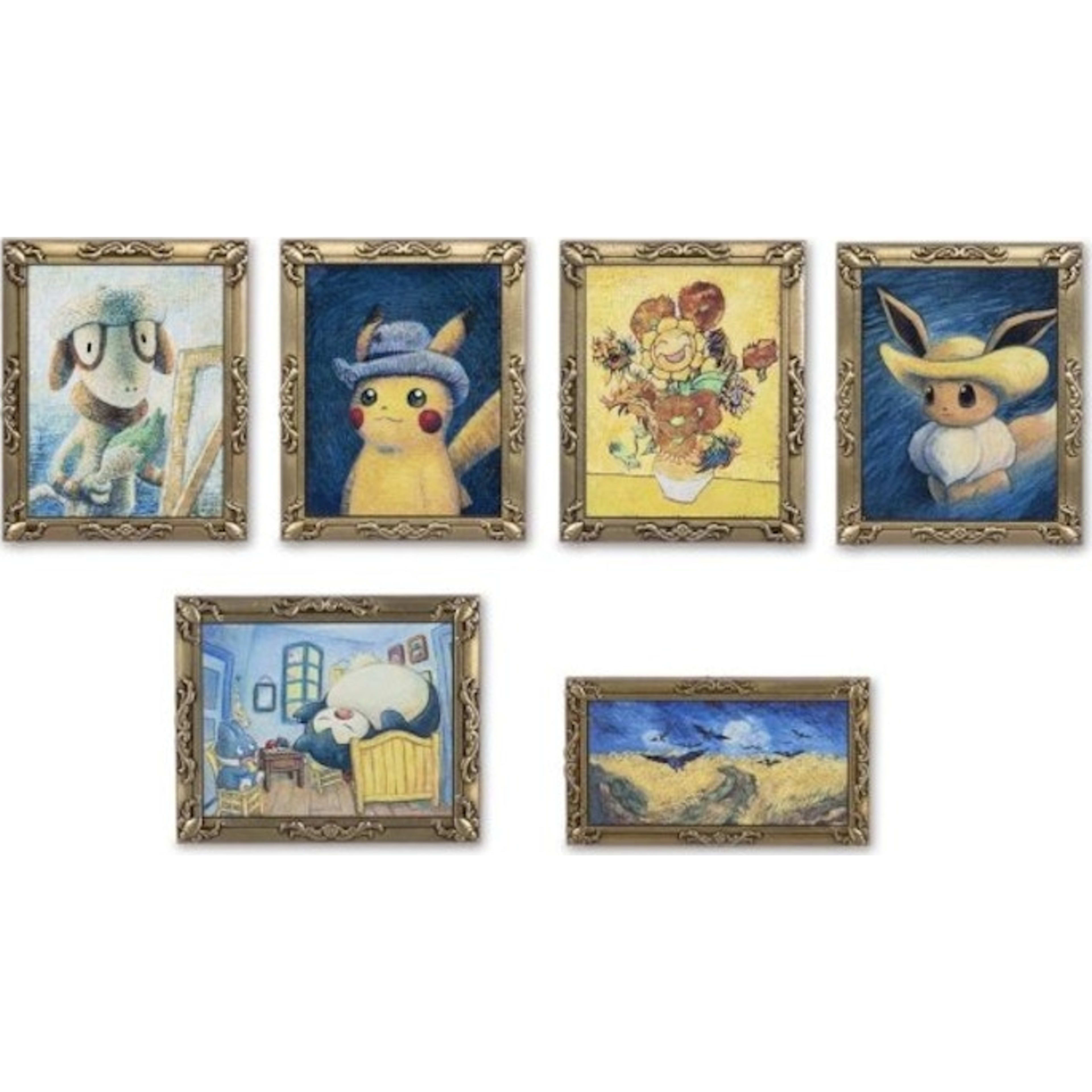 Pokemon Center x Van Gogh Museum: Pokemon Inspired by Paintings 6 Pack Pin Box Set