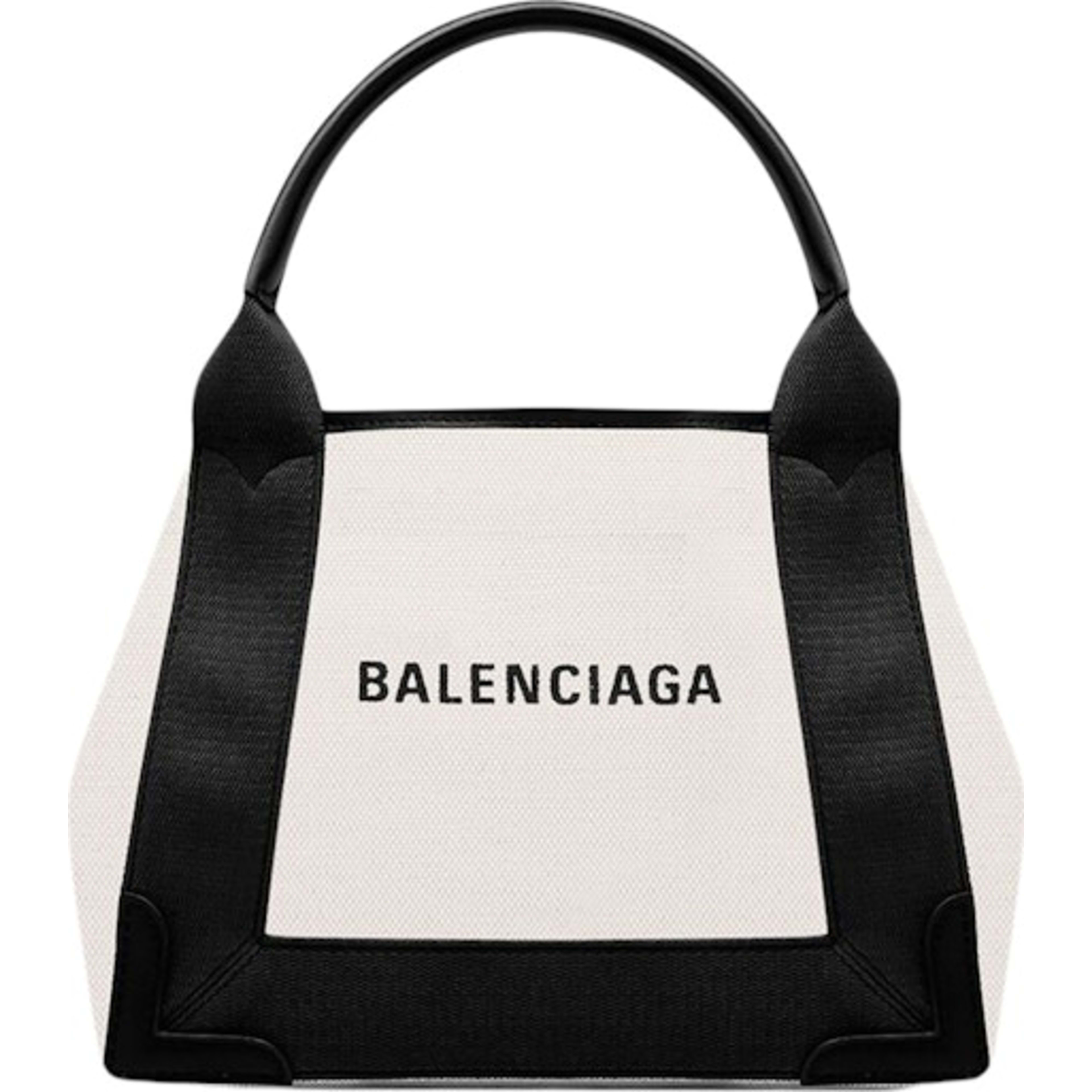 Balenciaga Navy Cabas Tote Bag XS Light Beige/Black