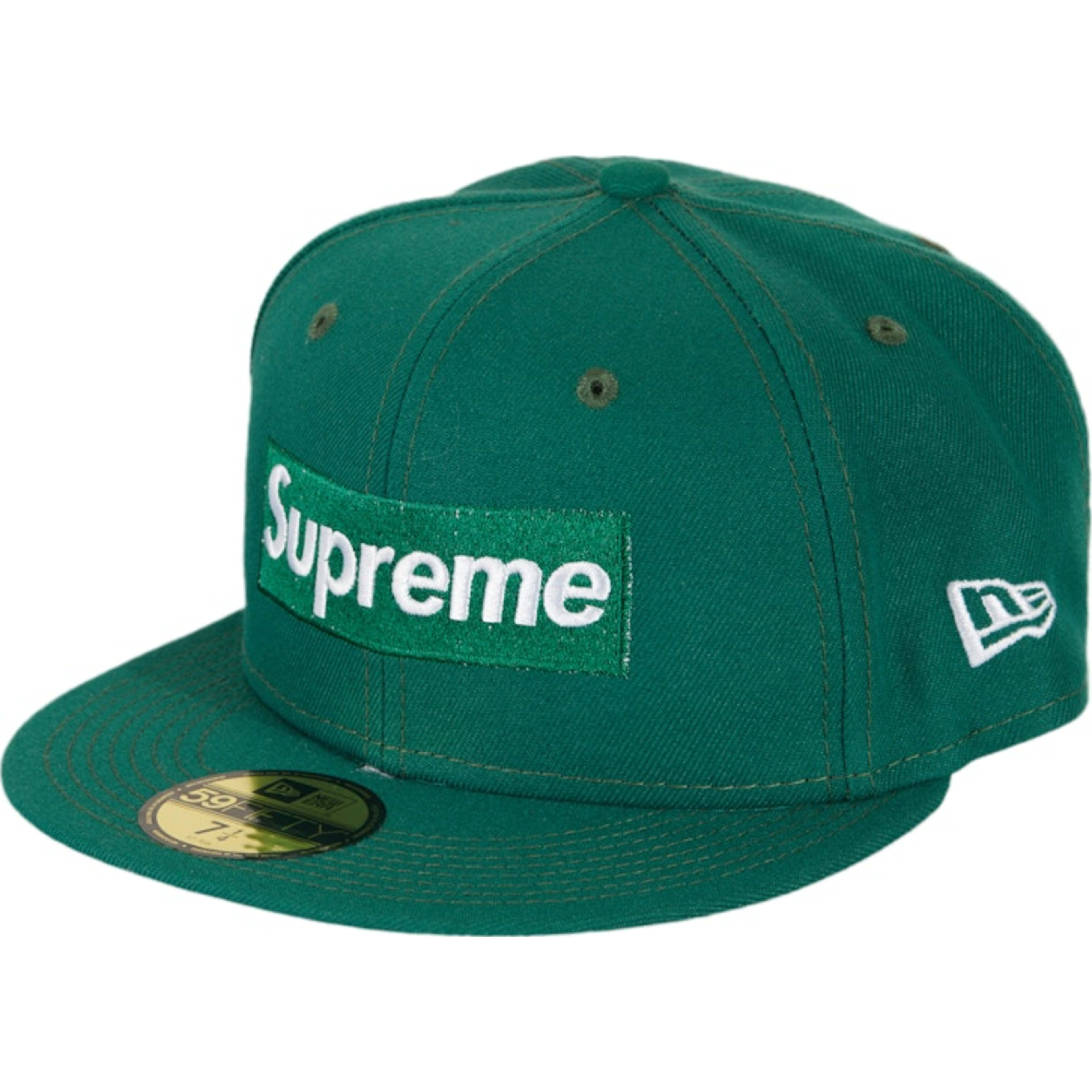 Supreme Money Box Logo New Era Dark Green