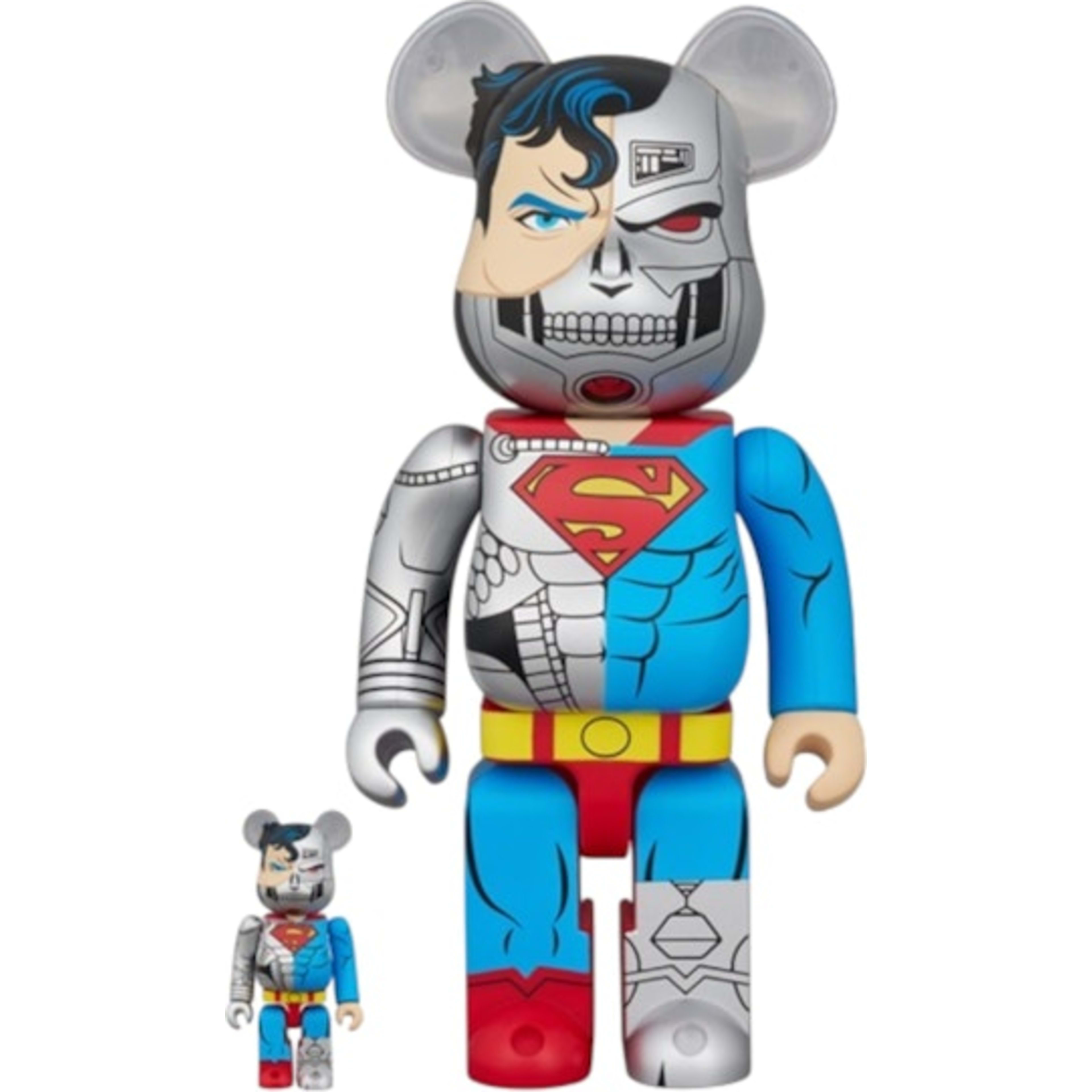 Bearbrick Cyborg Superman 100% & 400% Set