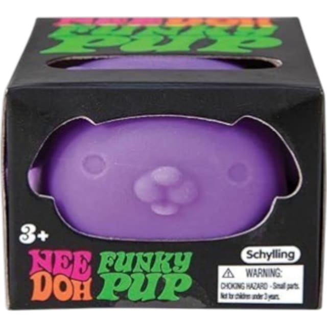 NeeDoh Funky Pup Squishy Fidget Toy Purple