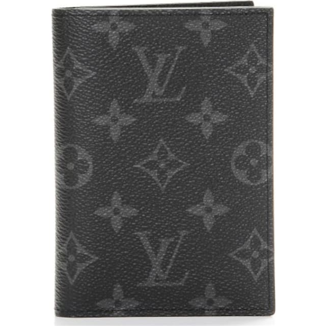 Louis Vuitton Passport Cover Monogram Eclipse Black/Grey
