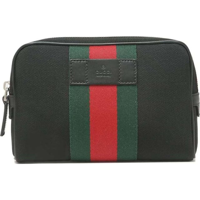 Web Belt Stripe Belt Bag Black