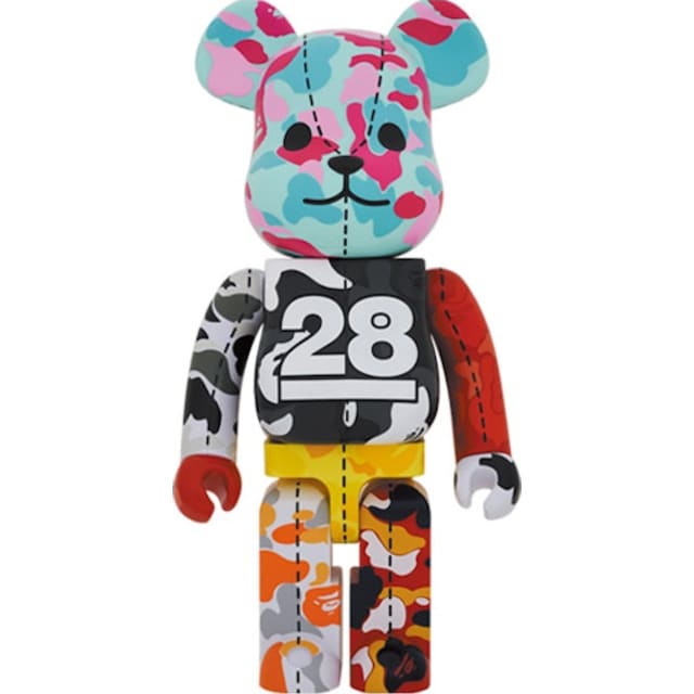 Bearbrick x BAPE 28th Anniversary Camo #3 1000%