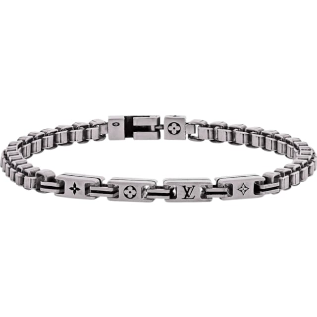 Louis Vuitton LV Tailor Bracelet Silver/Black
