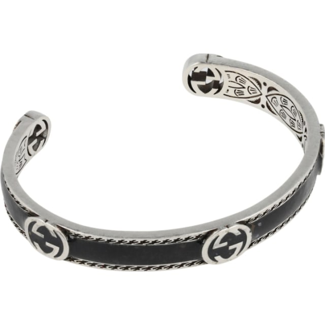 Gucci Sterling Silver Interlocking G Bracelet Silver