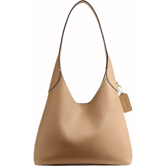 Brooklyn Shoulder Bag 28 Smooth Leather/Brass/Tan