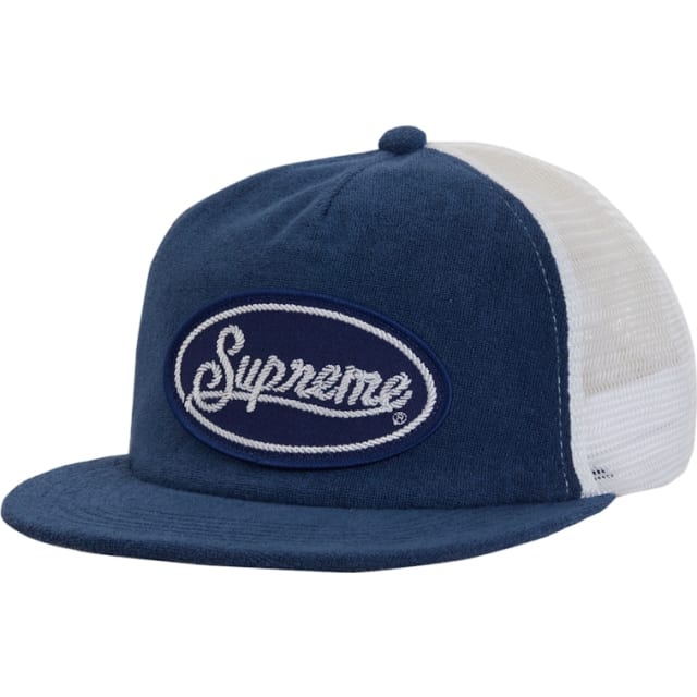 Terry Mesh Back 5 Panel Blue