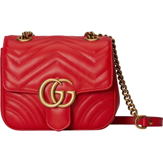GG Marmont Mini Shoulder Bag Red