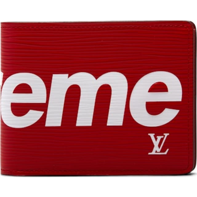 Louis Vuitton x Supreme Slender Wallet Epi Red
