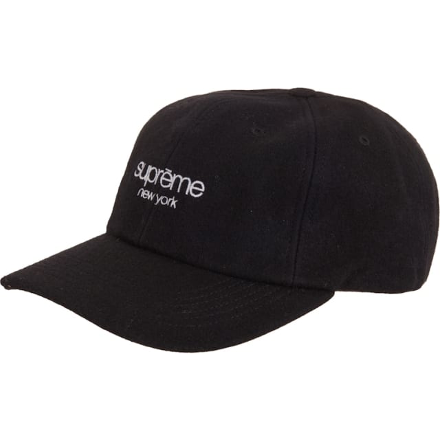 Waxed Wool 6-Panel Black