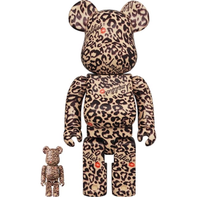 Bearbrick Amplifier 100% & 400% Set Leopard Print