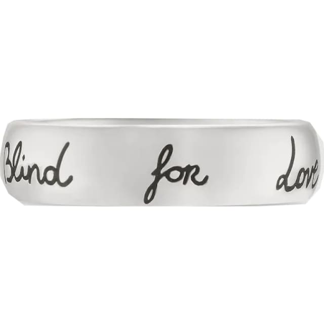 Gucci Blind For Love Ring Silver