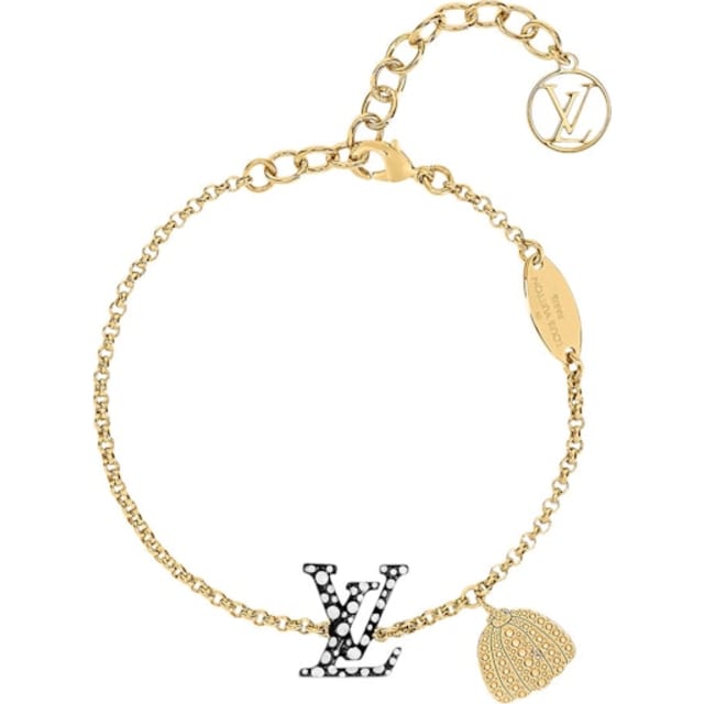 Louis Vuitton x Yayoi Kusama LV Iconic Infinity Dots Bracelet Black/White