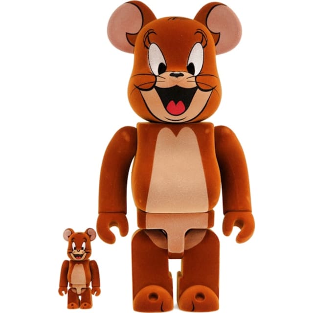 Bearbrick Tom and Jerry: Jerry Flocky 100% & 400% Set