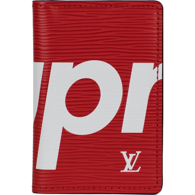 Louis Vuitton x Supreme Pocket Organizer Epi Red