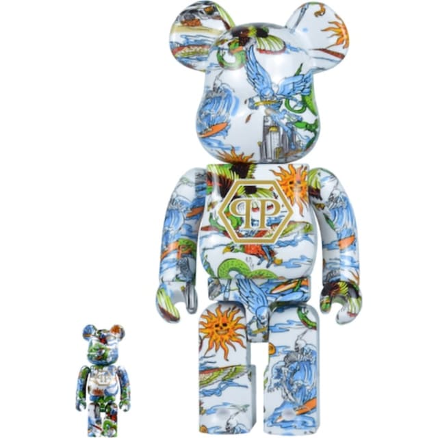 Bearbrick x Philipp Plein 100% & 400% Set Multi