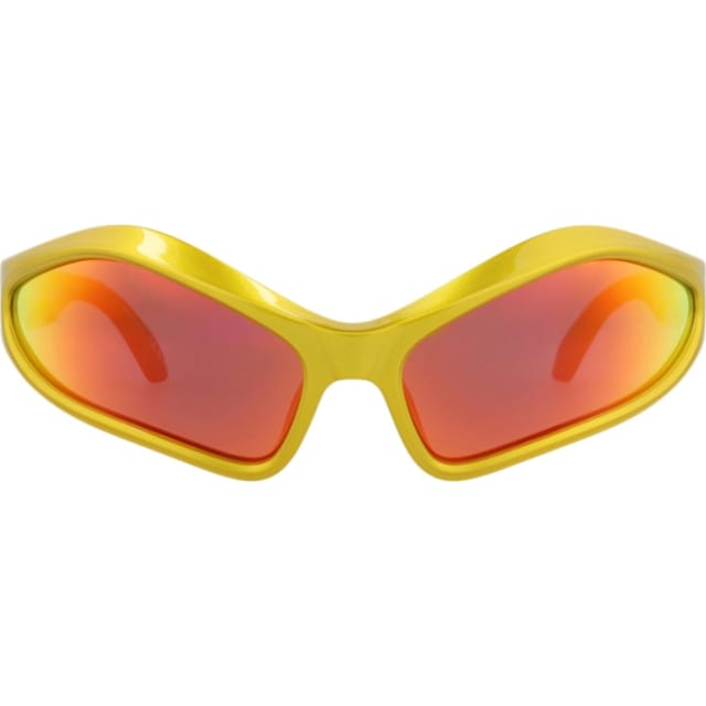 Balenciaga Shield-Frame Bio Injection Sunglasses Yellow Yellow Red (BB0314S-30014767-004)