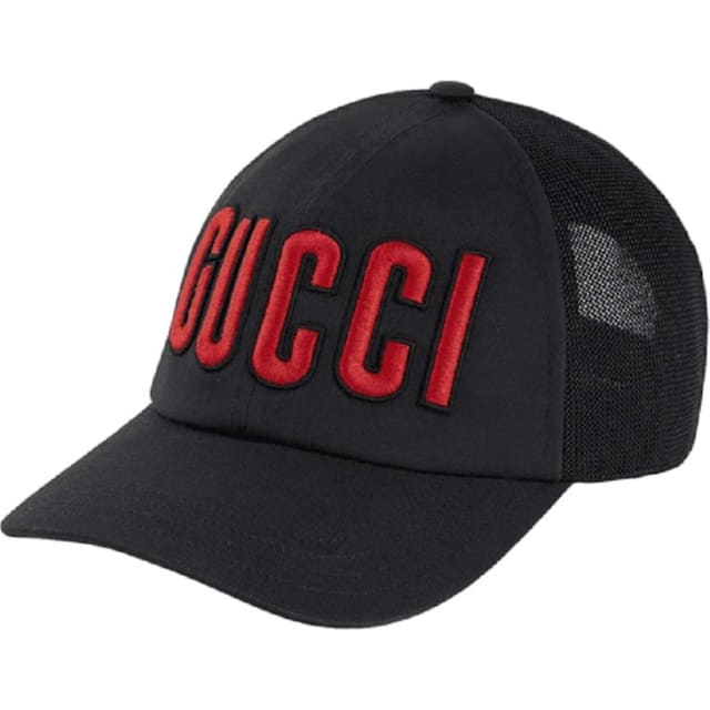 Embroidered Logo Baseball Cap Black/Red