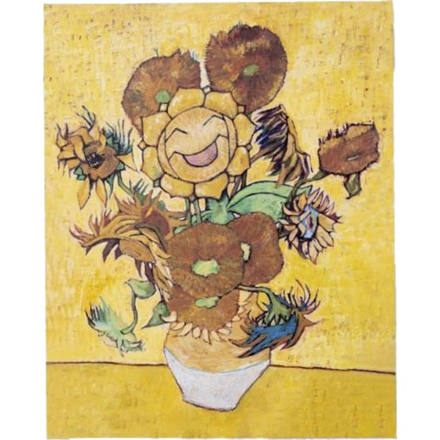 Pokemon Center x Van Gogh Museum: Sunflora Inspired by Sunflowers Canvas Wall Art