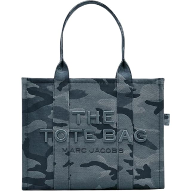 The Camo Jacquard Large Tote Bag Blue Multi