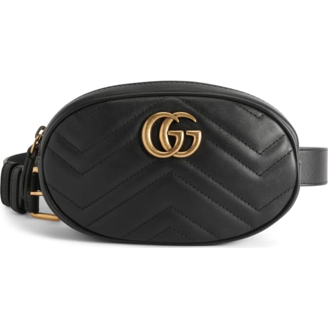 GG Marmont Belt Bag Matelasse Black