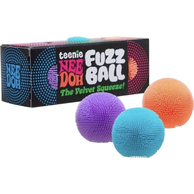 NeeDoh Tennie Fuzz Ball 3-Pack Squishy Fidget Toy