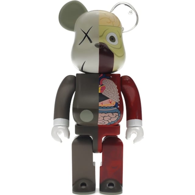 KAWS Bearbrick Dissected 400% Brown