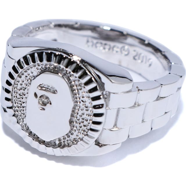 BAPE Ape Head Ring Silver