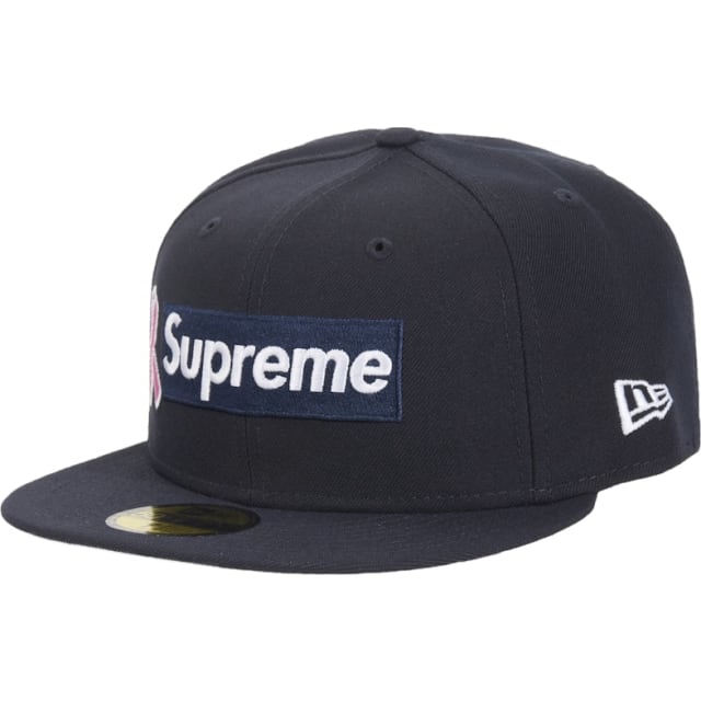 x New Era Breast Cancer Awareness Box Logo Fitted Hat Navy