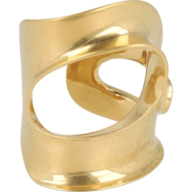 Ferragamo Small Sculptural Cutout Bracelet Gold