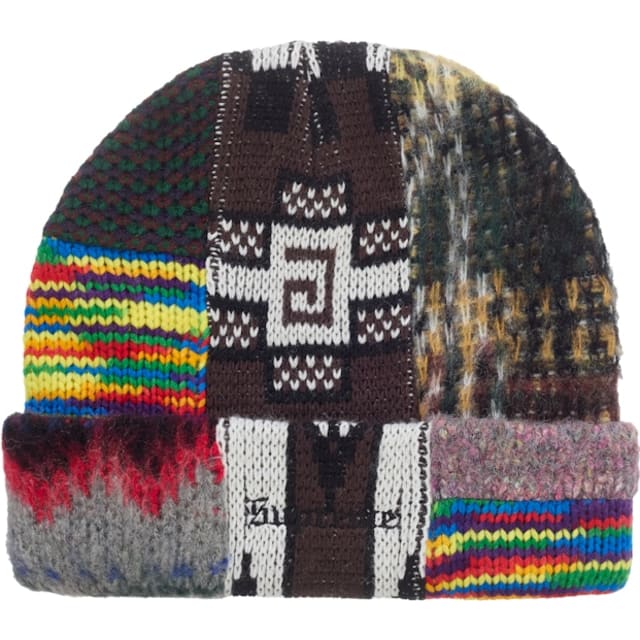 Supreme Patchwork Beanie Brown