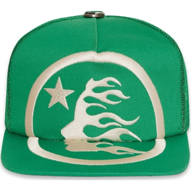 Big Logo Trucker Snapback Hat Green