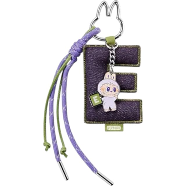 Pop Mart Labubu The Monsters Pin for Love Series "E" Letter Pendant