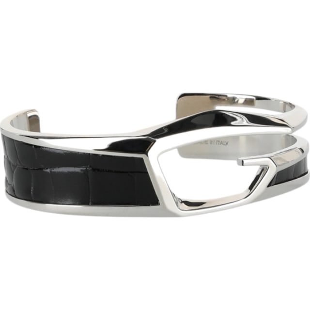 Givenchy Giv Cut Bracelet Black Silver