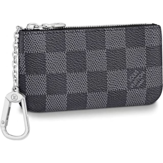 Louis Vuitton Pochette Cle Key Pouch Damier Graphite Black/Gray
