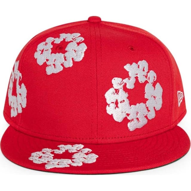 New Era Cotton Wreath 59/50 Cap Red