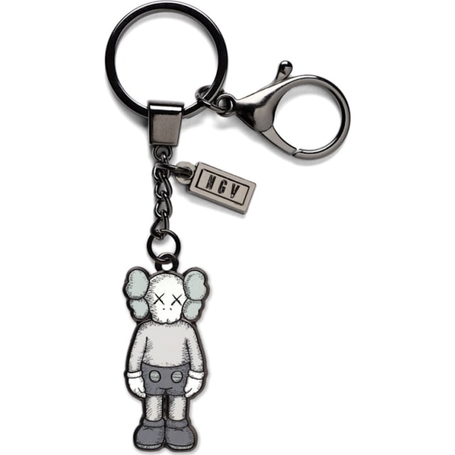 KAWS NGV Keychain Gray